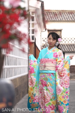 振り袖レンタル　振り袖着付け　ヘアメイク