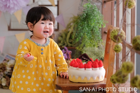 1歳バースデーフォト　誕生日記念