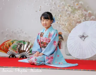 3A-122】岡山店3歳女子被布 | 三愛フォトスタジオ